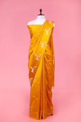 Deer Motif Pure Banarasi Silk Saree