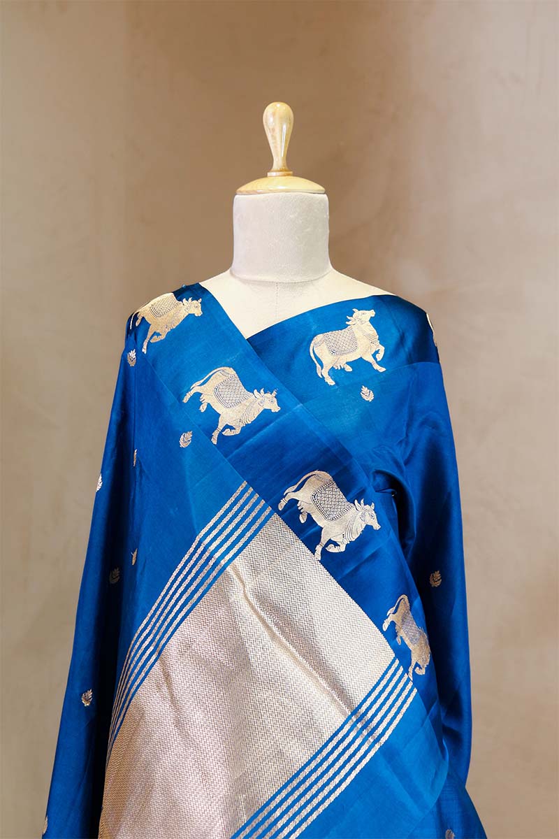 Pichwai Handloom Banarasi Silk Saree