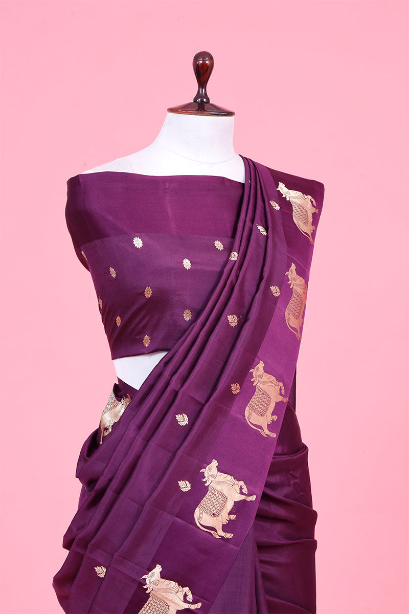 Pichwai Handloom Banarasi Silk Saree