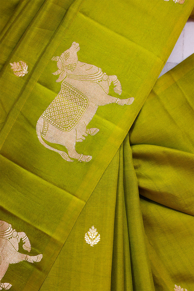 Pichwai Handloom Banarasi Silk Saree