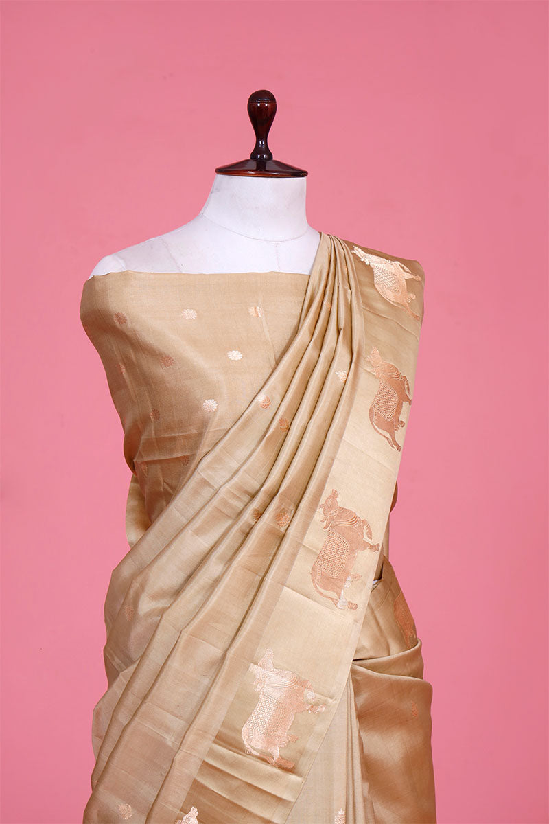 Pichwai Handloom Banarasi Silk Saree