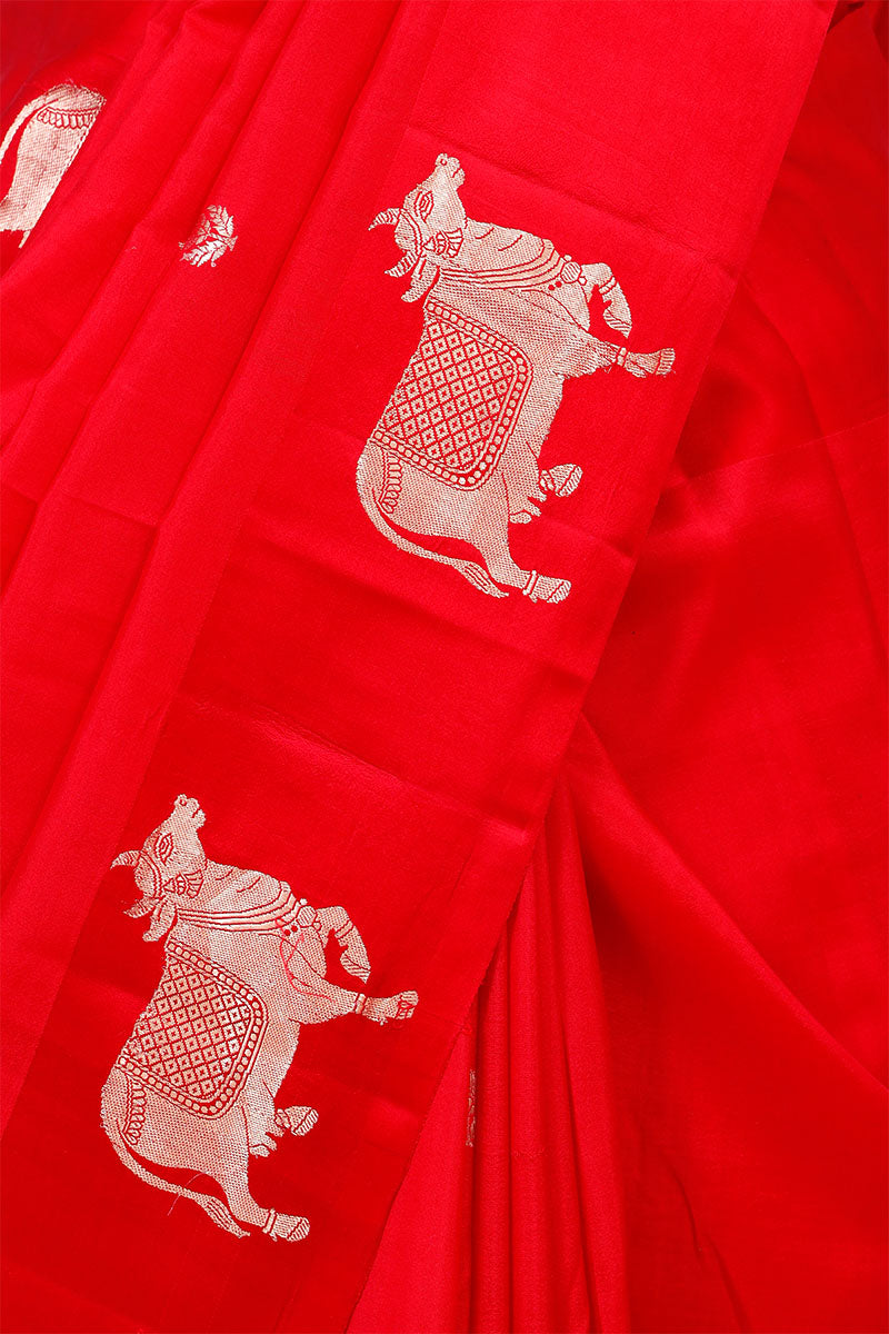 Pichwai Handloom Banarasi Silk Saree