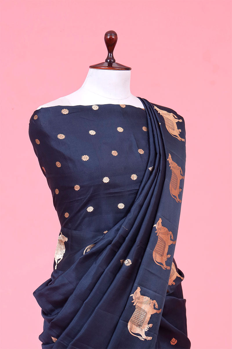 Pichwai Handloom Banarasi Silk Saree