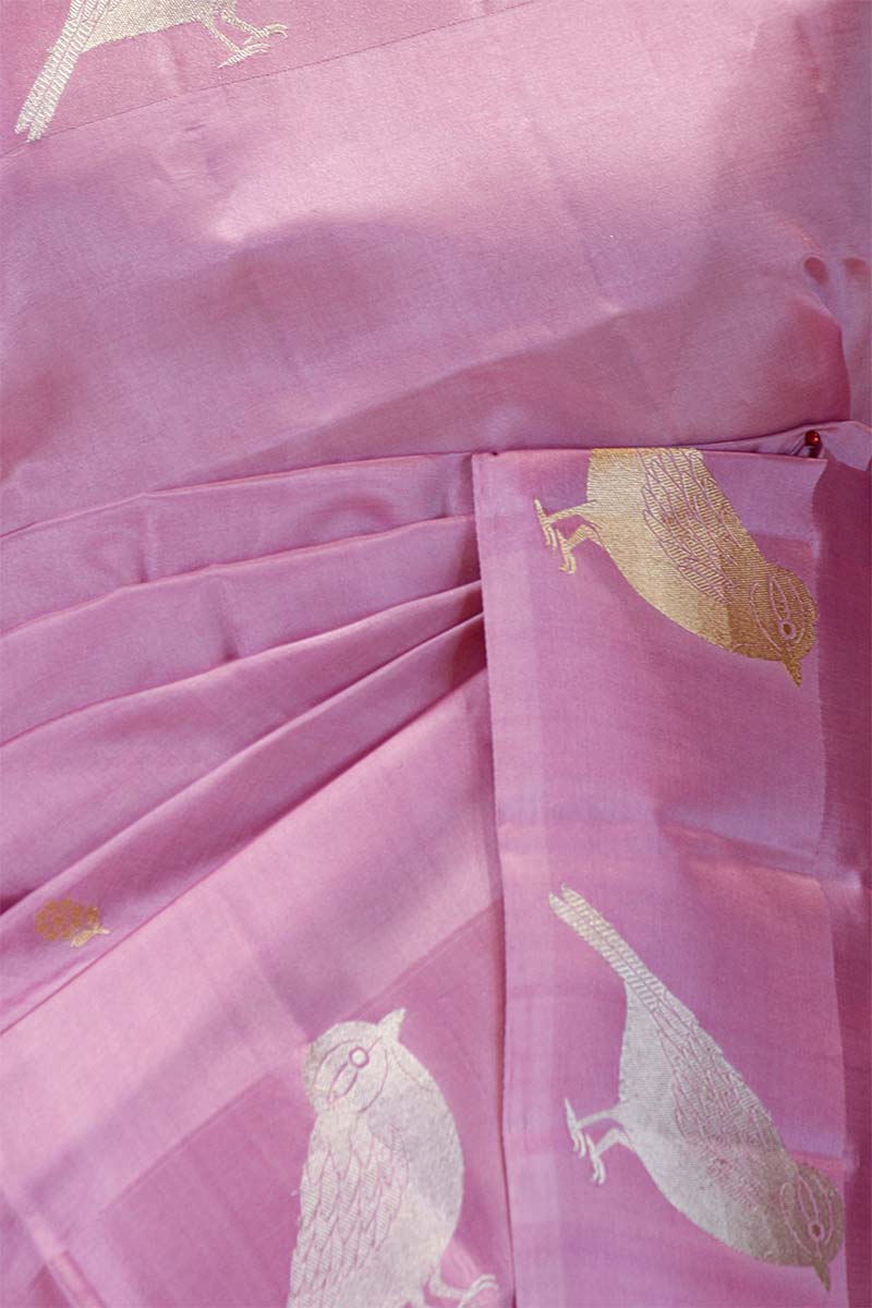 Nita Ambani Inspired Bird Motif Handloom Banarasi Saree