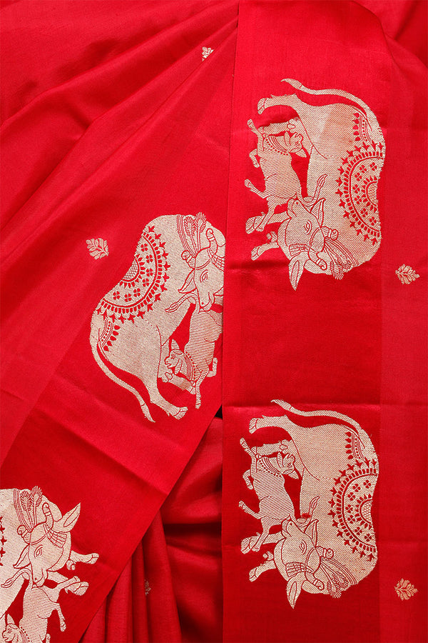 Pichwai Handloom Banarasi Silk Saree