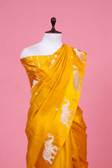 Gaja Motifs Handloom  Banarasi Silk Saree