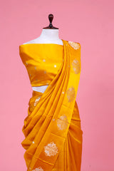 Shikargah Motif Handloom Banarasi Silk Saree