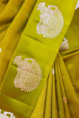 Gaja Motifs Handloom  Banarasi Silk Saree