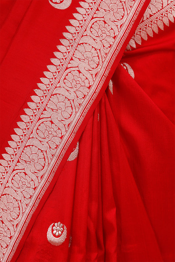 Sonakshi Sinha Inspired Red Saree with Moon Motifs