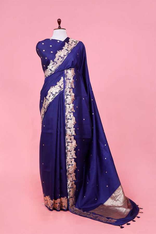 saree, navy blue saree, Blue Saree, wedding saree, bridal saree, silk saree for wedding, silk saree, saree fashion, traditional saree, bollywood saree, indian saree