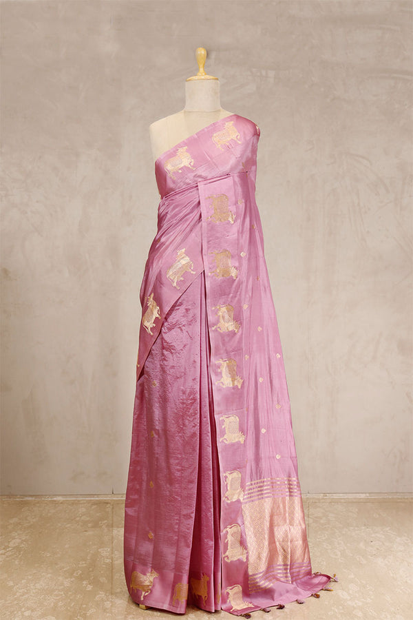 Baby pink saree, Banarasi Silk Saree, Banarasi saree, pure silk saree, wedding saree, party wear saree​