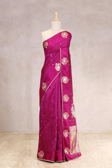 Pink saree, Banarasi Silk Saree, Banarasi saree, pure silk saree, wedding saree, party wear saree​