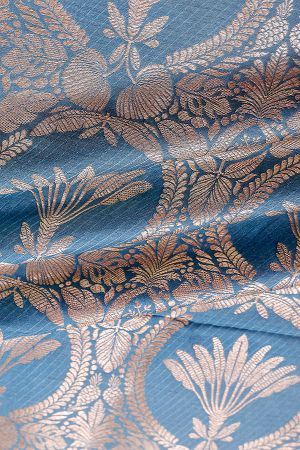 Fabric, Blue fabric, banarasi fabric, silk fabric, brocade fabric, handloom fabric, indian fabric