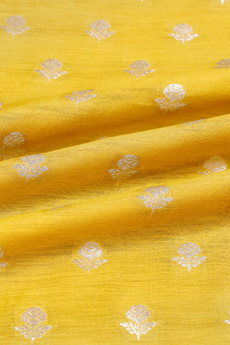 Fabric, yellow fabric, banarasi fabric, silk fabric, brocade fabric, handloom fabric, indian fabric