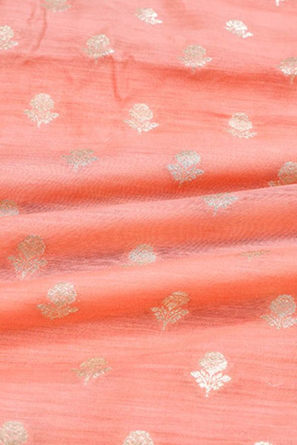 Fabric, peach fabric, banarasi fabric, silk fabric, brocade fabric, handloom fabric, indian fabric