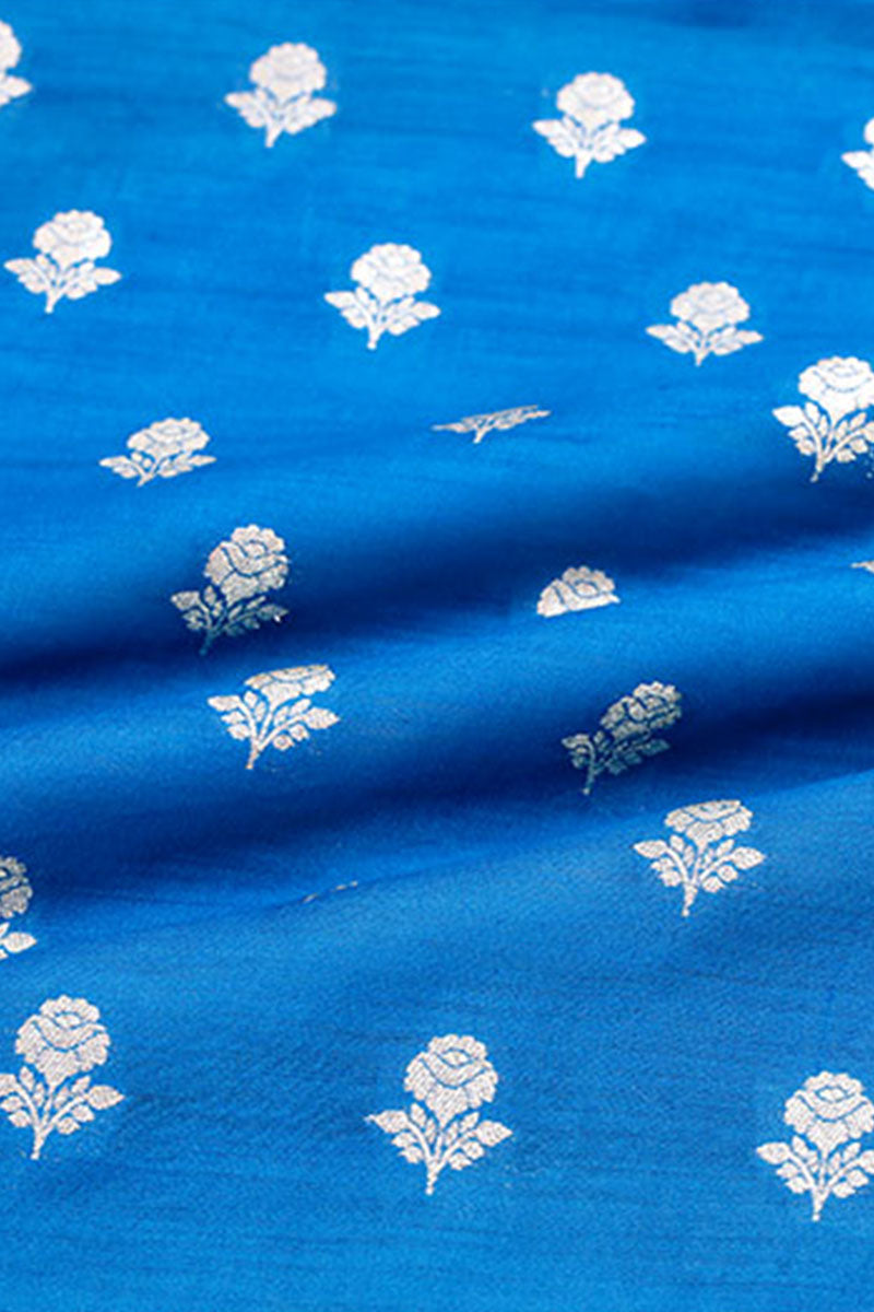 Fabric, Blue fabric, banarasi fabric, silk fabric, brocade fabric, handloom fabric, indian fabric