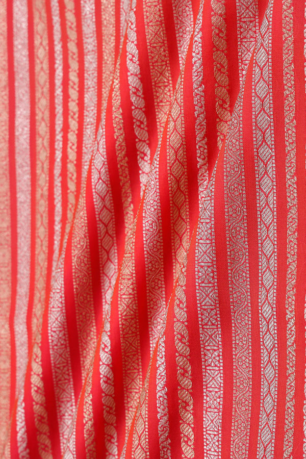 Fabric, peach fabric, banarasi fabric, silk fabric, brocade fabric, handloom fabric, indian fabric