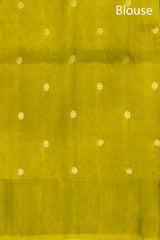 Chartreuse Green Banarasi Silk Saree