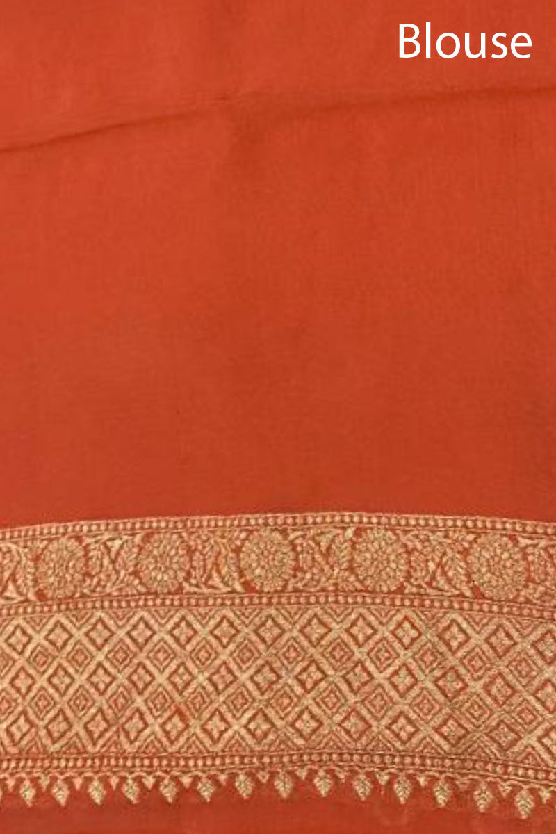 Handwoven Georgette Khaddi Silk Saree