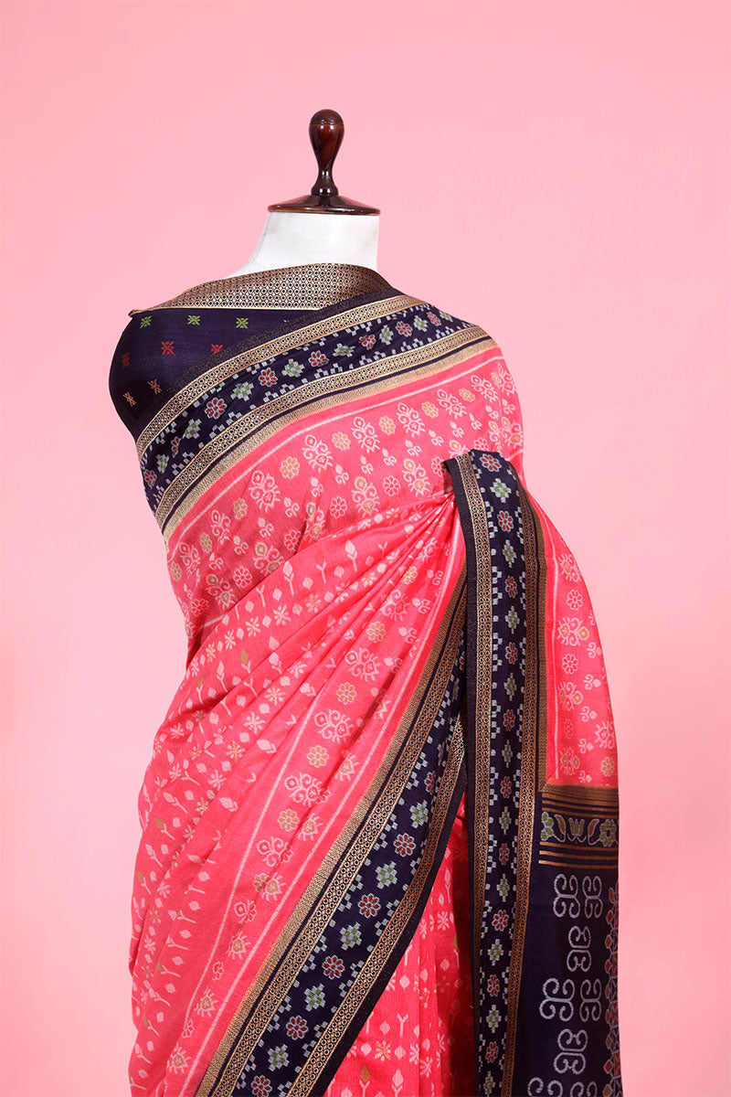 Peach Ethnic Banarasi Saree