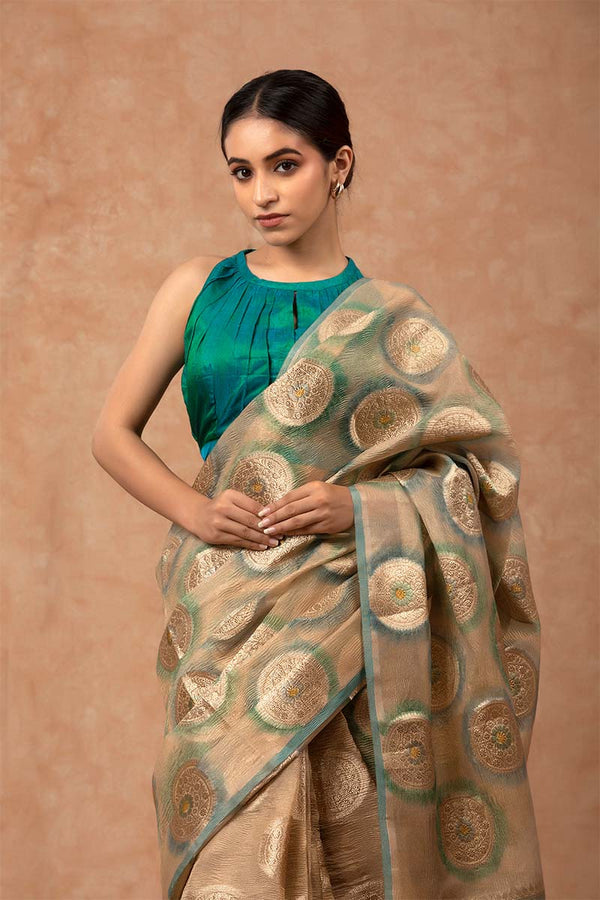 Powder Blue Soft Silk Saree