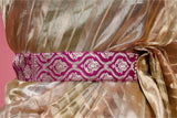 Purple Banarasi Silk Waist Belt