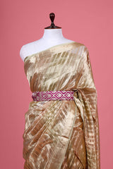 Purple Banarasi Silk Waist Belt