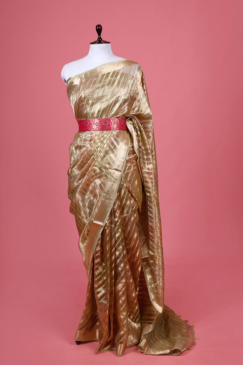 Pink Banarasi Silk Waist belt