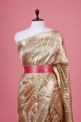 Pink Banarasi Silk Waist belt