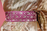 Purple Banarasi Silk Waist Belt