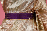 Deep Purple Pure satin Silk Waist Belt