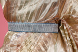 Blue Woven Banarasi Silk Waist Belt