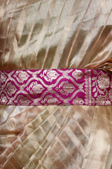 Purple Banarasi Silk Waist Belt