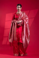 red dupatta, Pink dupatta, banarasi dupatta, silk dupatta, wedding dupatta, indian dupatta, handloom dupatta, bridal duaptta