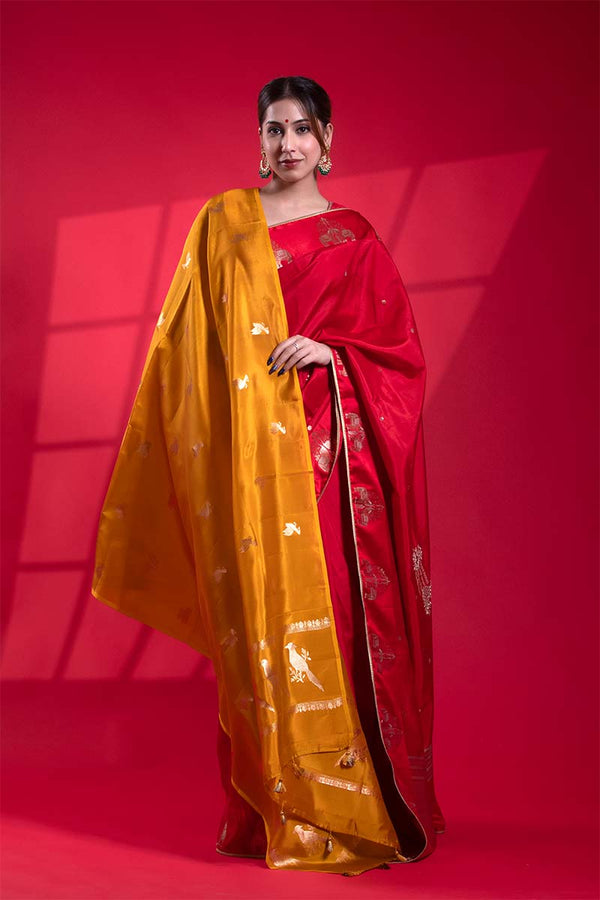 Banarasi Dupatta, Yellow Dupatta​, Bridal Dupatta, Dupatta for women​, Dupatta Design