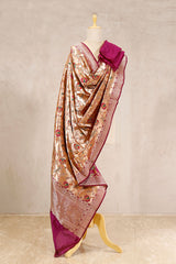 wine dupatta, purple dupatta, banarasi dupatta, silk dupatta, wedding dupatta, indian dupatta, handloom dupatta, bridal duaptta