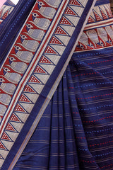 Kantha Embroidered Chanderi Silk Saree