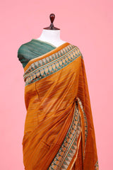 Kantha Embroidered Chanderi Silk Saree