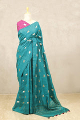 chiniya silk saree, green saree, banarasi saree, festive wear saree, wedding saree