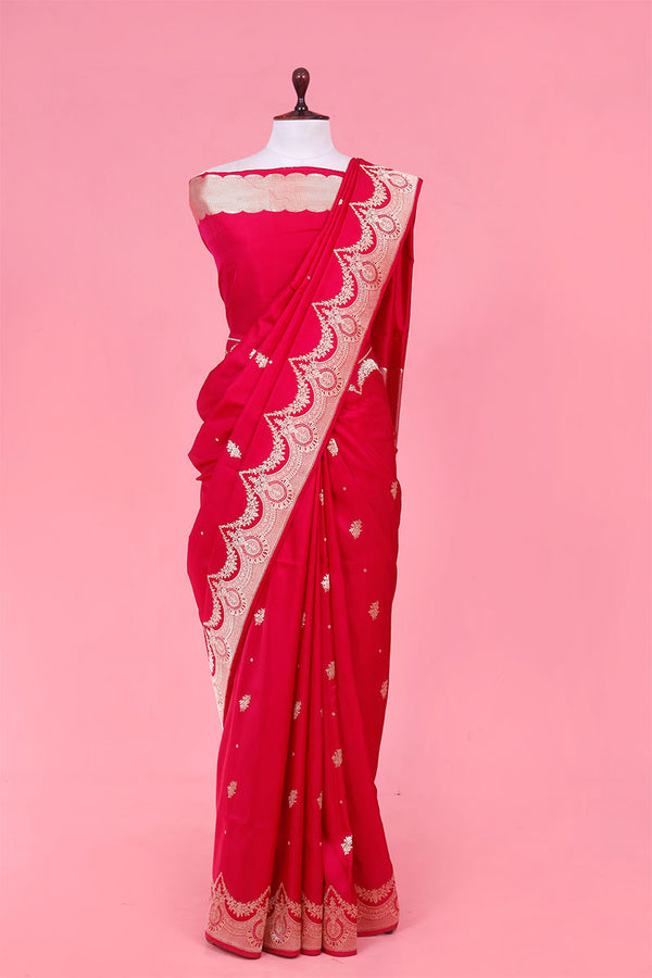 Ethnic Handloom Satin Silk Banarasi Saree