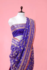 Banarasi Floral Handloom Katan Silk Saree