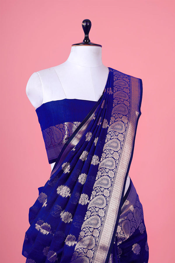 Ethnic Woven Cotton Banarasi Saree