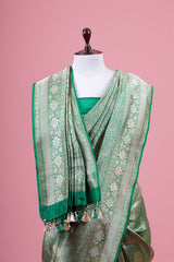 Handloom Brocade Woven Banarasi Katan Silk Saree