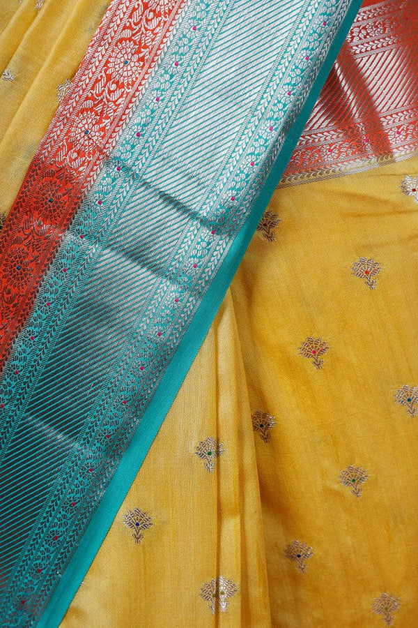 Woven Chiniya Silk Saree - Chinaya Banaras