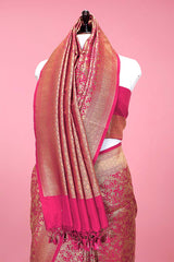 Jaal Woven Casual Silk Saree - Chinaya Banaras