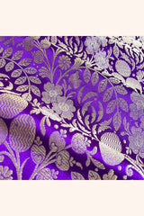 Fabric, Purple fabric, banarasi fabric, silk fabric, brocade fabric, handloom fabric, indian fabric