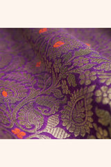 Fabric, Purple fabric, banarasi fabric, silk fabric, brocade fabric, handloom fabric, indian fabric