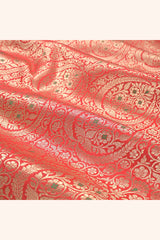 Fabric, Bright Red fabric, banarasi fabric, silk fabric, brocade fabric, handloom fabric, indian fabric