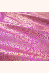 Fabric, Magenta Pink fabric, banarasi fabric, silk fabric, brocade fabric, handloom fabric, indian fabric