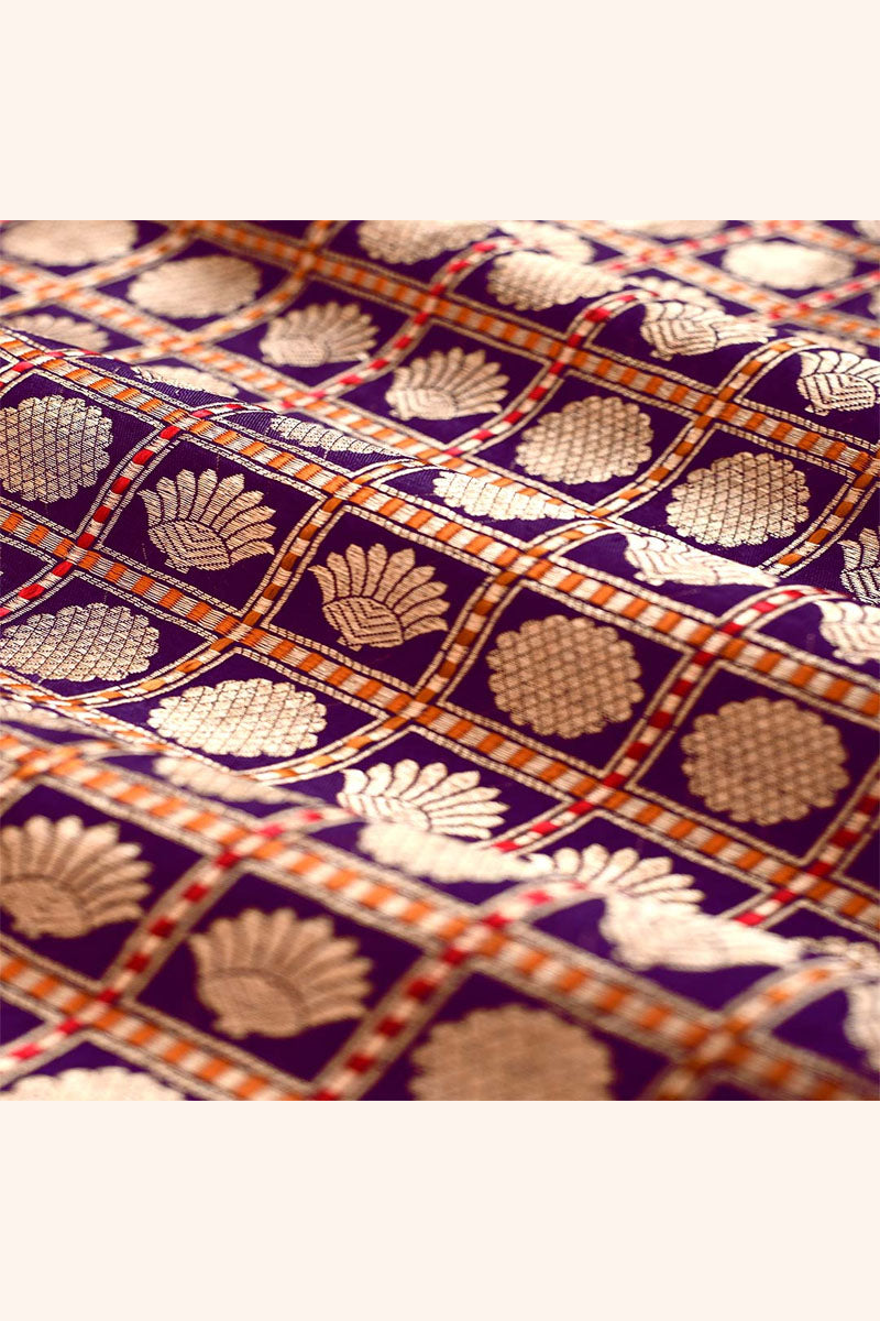 Fabric, Purple fabric, banarasi fabric, silk fabric, brocade fabric, handloom fabric, indian fabric